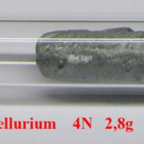 Tellur - Te - Tellurium Sample-sand blasted surface.