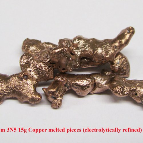 Měď-Cu-Cuprum 3N5 15g Copper melted pieces (electrolytically refined) 1.jpg