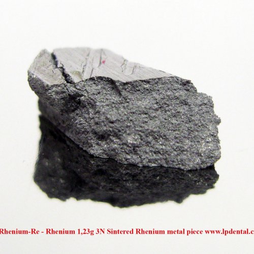 Rhenium-Re - Rhenium 1,23g 3N Sintered Rhenium metal piece 2.jpg