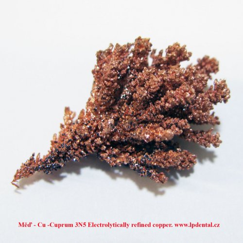 Měď - Cu -Cuprum 3N5 Electrolytically refined copper. 5.jpg