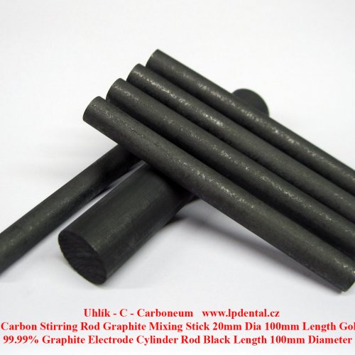 Uhlík - C - Carboneum Graphite Elecctrode Cylinder Rod-Carbon Stirring Rod.jpg