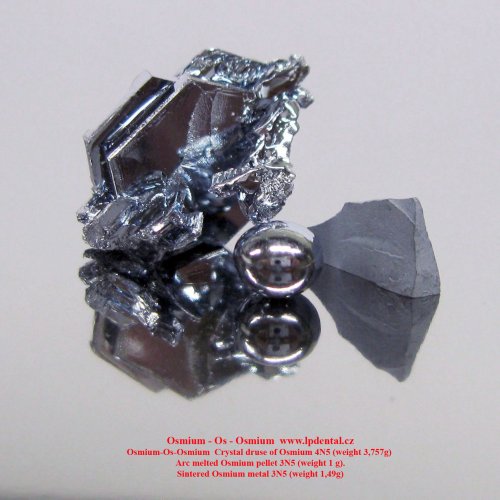 Osmium-Os-Osmium Crystal druse-Arc melted pellet-Sintered metal 2.jpg