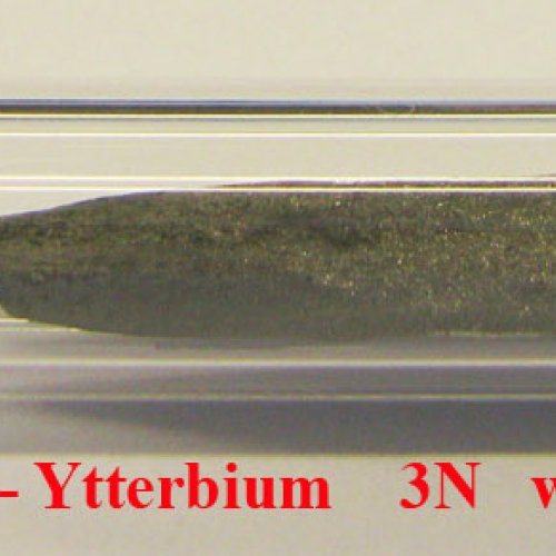 Ytterbium - Yb - Ytterbium  Sample-sand blasted surface.