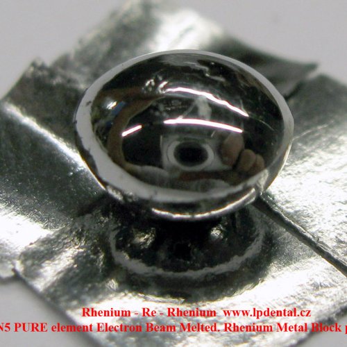 Rhenium - Re - Rhenium metal pellet  PURE element Electron Beam Melted. Rhenium Metal  plate sheet