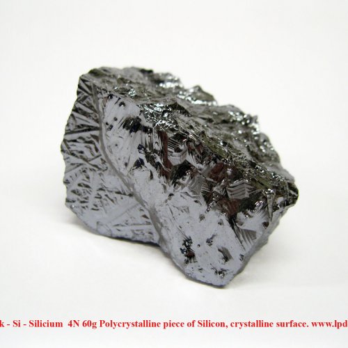 Křemík - Si - Silicium  4N 60g Polycrystalline piece of Silicon, crystalline surface.  1.jpg