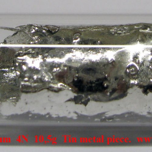 Cín-Sn-Stannum  4N  10,5g  Tin metal piece..jpg