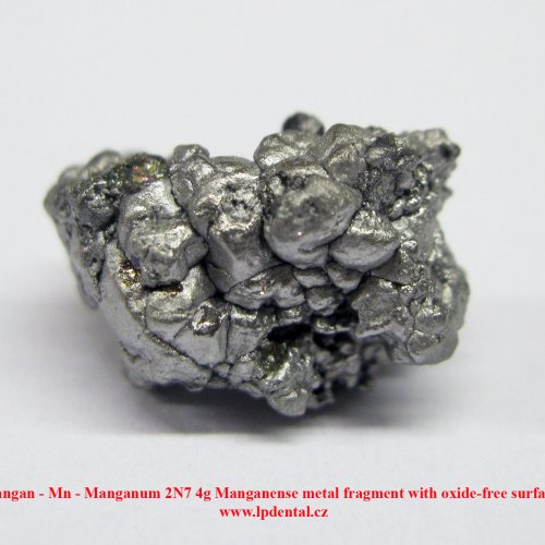 Mangan - Mn - Manganum 2N7 4g Manganense metal fragment with oxide-free surface. 3.jpg