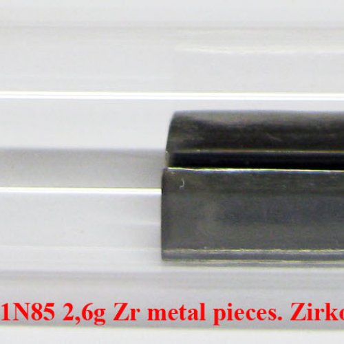Zirkonium - Zr - Zirconium 1N85 2,6g Zr metal pieces. Zirkoalloy- for Nuclear Technology.jpg