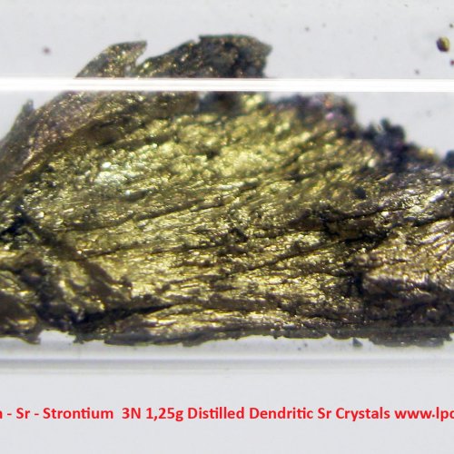 Stroncium - Sr - Strontium  3N 1,25g Distilled Dendritic Sr Crystals 4.jpg