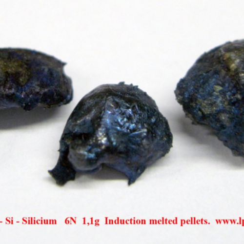 Křemík - Si - Silicium 6N 1,1g Induction melted pellets..png