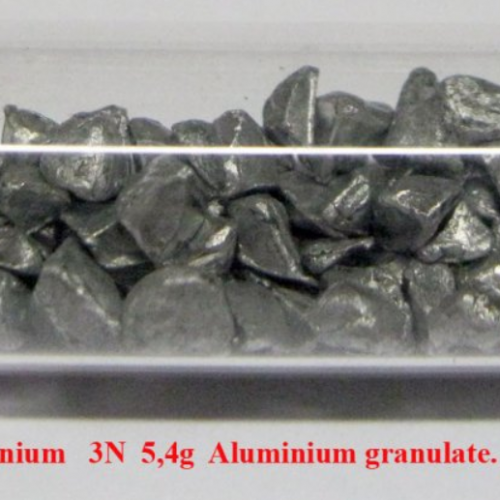Hliník - Al - Aluminium 3N 5,4g Aluminium granulate.png