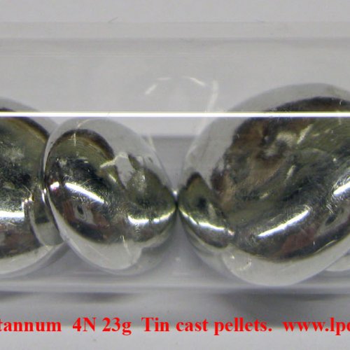 Cín-Sn-Stannum  4N 23g  Tin cast pellets..jpg