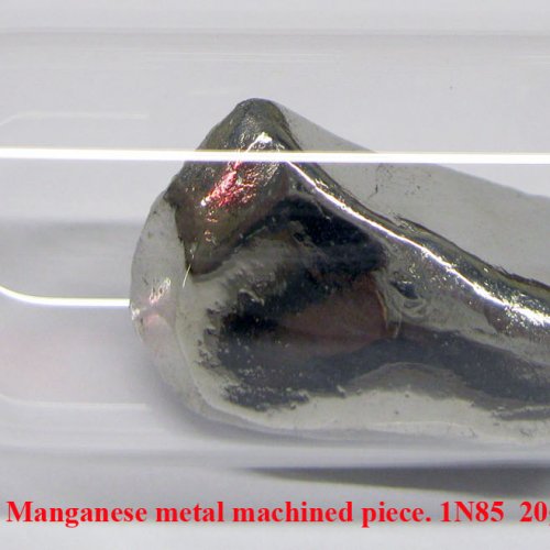 Mangan - Mn - Manganum Manganese metal machined piece. 1N85  20g Sample- glossy surface..jpg