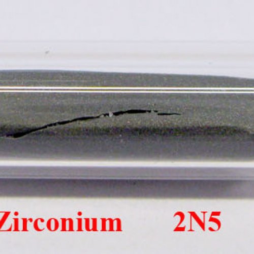 Zirkonium - Zr - Zirconium Sample-sand blasted surface.