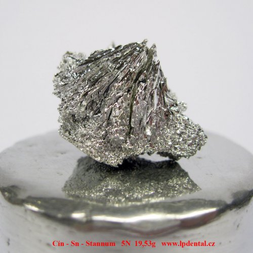 Cín - Sn - Stannum Tin Metal Cylinder/Metal crystalline sample
