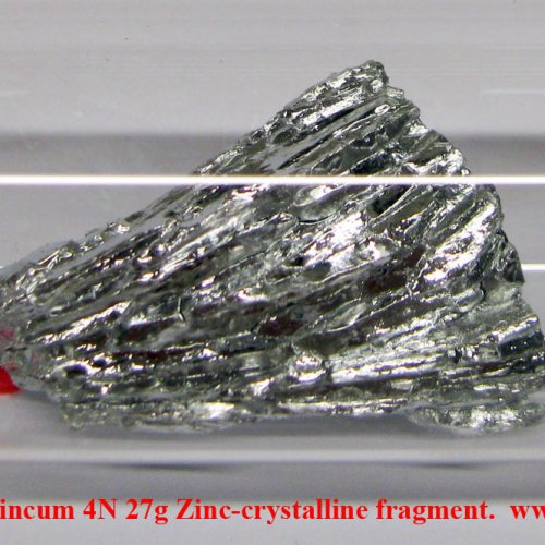Zinek - Zn - Zincum 4N 27g Zinc-crystalline fragment..jpg