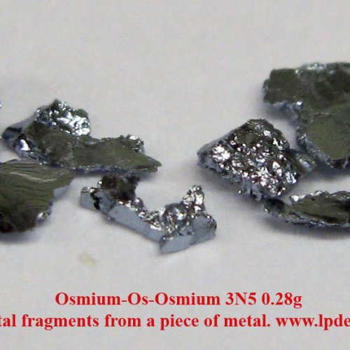 Osmium-Os-Osmium 3N5 0.28g Crystal fragments from a piece of metal. 3.jpg