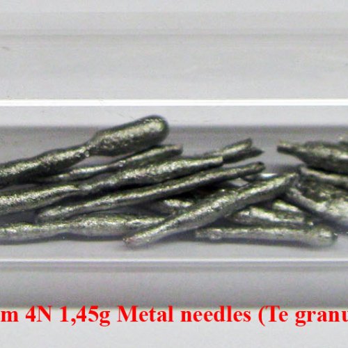 Tellur - Te - Tellurium 4N 1,45g Metal needles (Te granules) 1.jpg