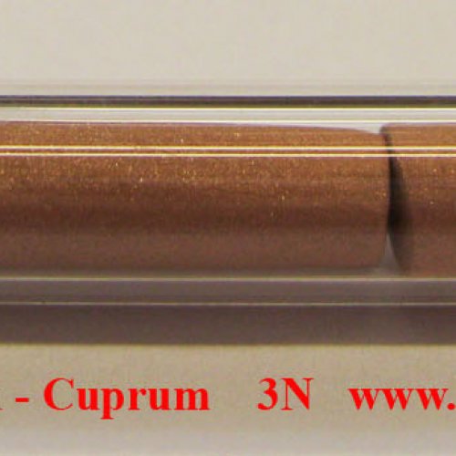 Měď - Cu - Cuprum   Sample-sand blasted surface.