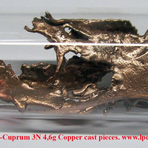 Měď-Cu-Cuprum 3N 4,6g Copper cast pieces. 1.jpg