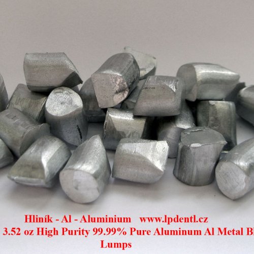 Hliník - Al - Aluminium 4N 100g Al Metal Block Lumps.jpg