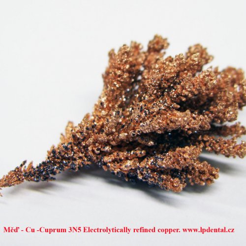 Měď - Cu -Cuprum 3N5 Electrolytically refined copper. 6.jpg