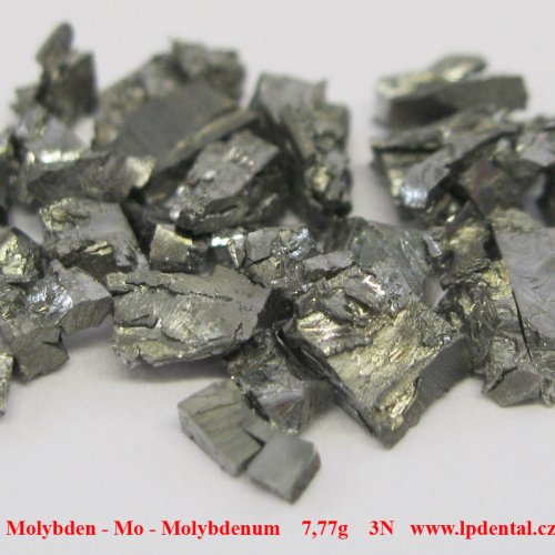 Molybden - Mo - Molybdenum    7,77g    3N   Metal fragments of molybdenum
