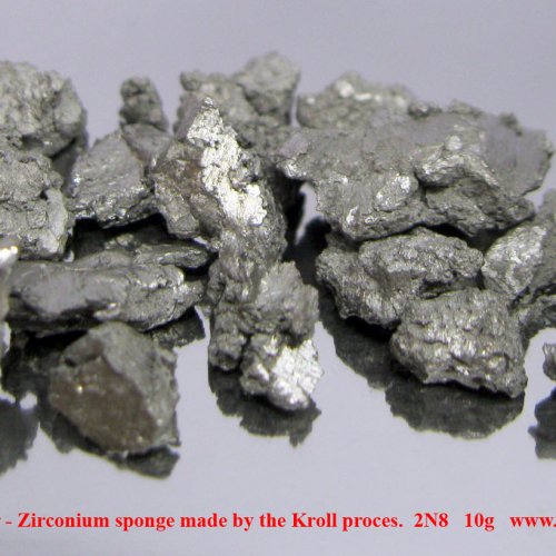 Zirkonium - Zr - Zirconium sponge made by the Kroll proces2.jpg