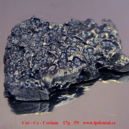Cer - Ce - Cerium  Piece of Cerium ingot (oxidized from the surface).