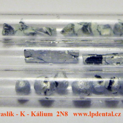 Draslík - K - Kálium Potassium Lumps-Machined piece-pellets with oxide-free surface.