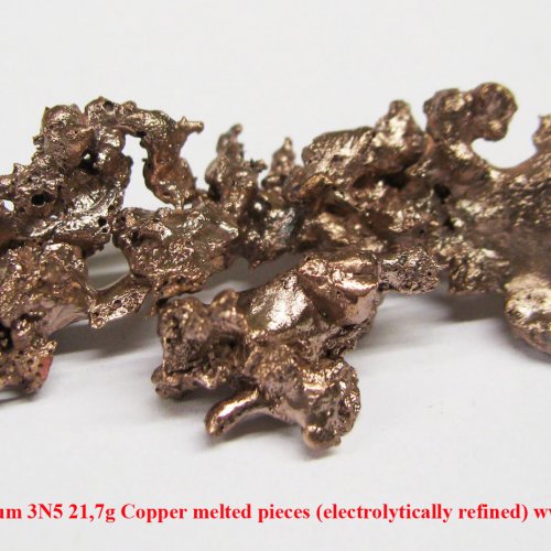Měď-Cu-Cuprum 3N5 21,7g Copper melted pieces (electrolytically refined) www.lpdental.cz.jpg