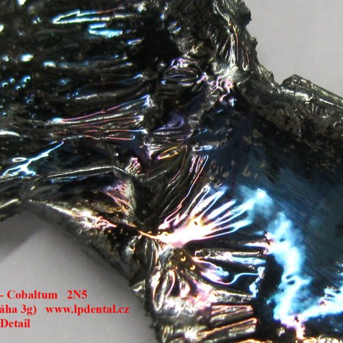 Kobalt - Co - Cobaltum   2N5 Cobalt baler melted by electromagnetic induction.Colored.
