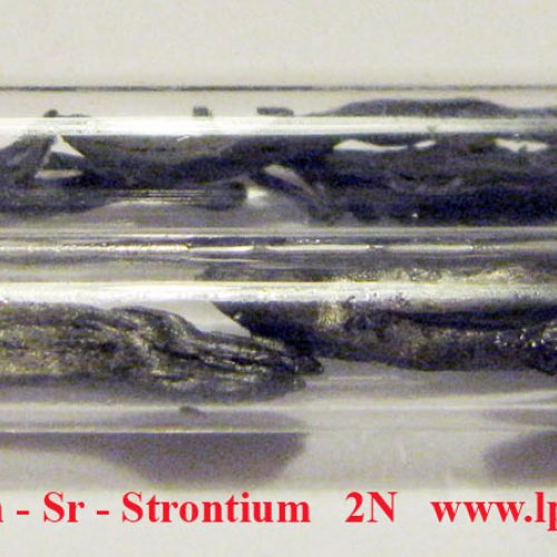 Stroncium - Sr - Strontium.  Distilled strontium dendritic piece.