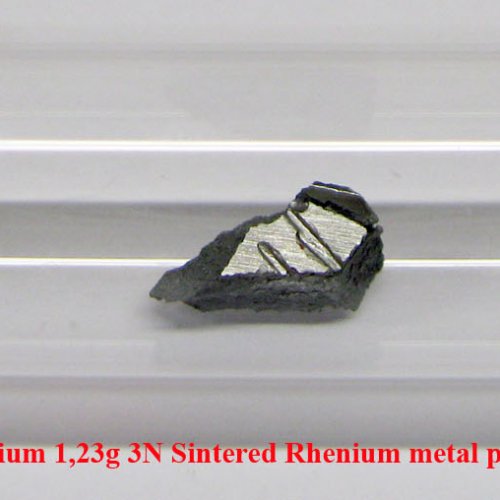 Rhenium-Re - Rhenium 1,23g 3N Sintered Rhenium metal piece.jpg