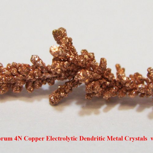 Měď - Cu - Cuprum 4N Copper Electrolytic Dendritic Metal Crystals 9.jpg