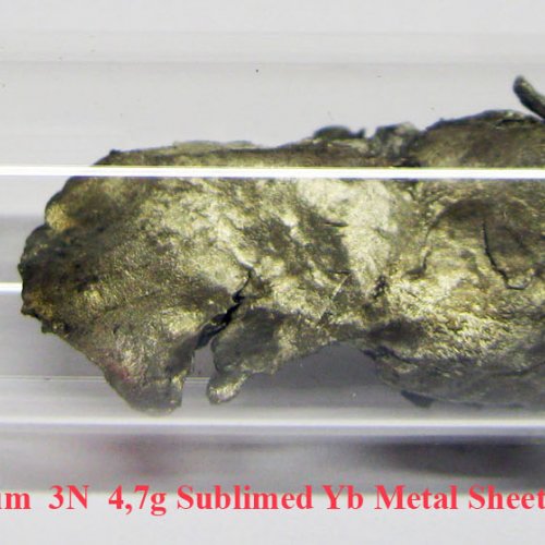 Ytterbium - Yb - Ytterbium  3N  4,7g Sublimed Yb Metal Sheet-Lumps 1.jpg