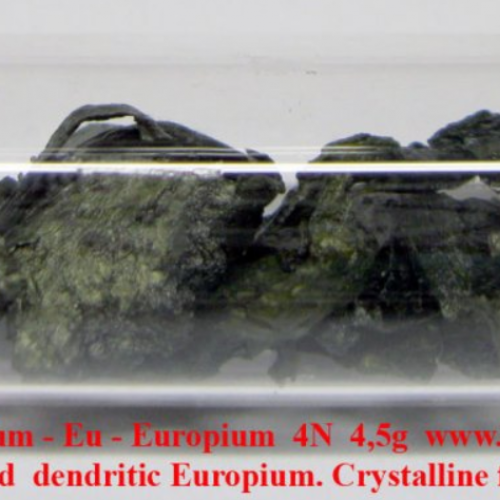 Distilled dendritic Europium. Crystalline fragments. 4,5g..png