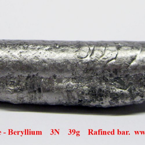 Beryllium  3N 39g Arc melted, zone refined single crystal. Sample-etched surface.