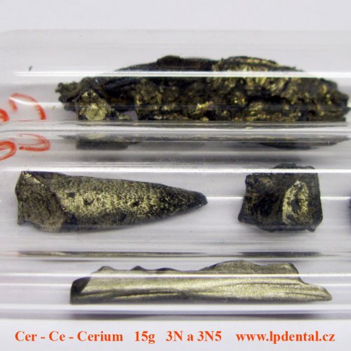 Cer - Ce - Cerium Metal pieces sample of cerium. Sample with oxide-free surface.