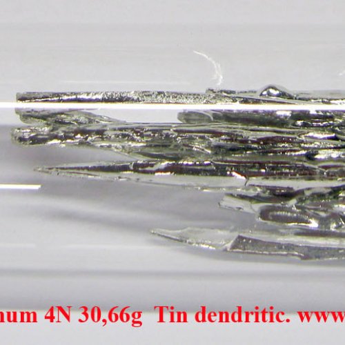 Cín - Sn - Stannum 4N 30,66g  Tin dendritic..jpg