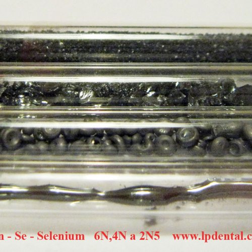 Selenium-powder-crystalline fragments-Black, glassy amorphous -granules Allotropes,piece sample
