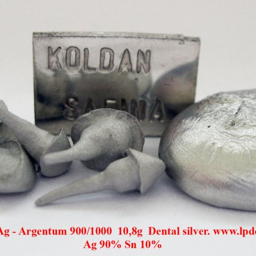 Stříbro - Ag - Argentum 900-1000 10,8g  Dental silver. 1.jpg