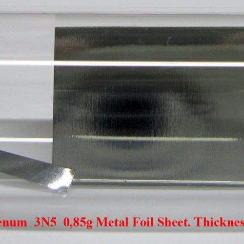 Molybden - Mo - Molybdenum  3N5  0,85g Metal Foil Sheet. Thickness 0,1mm.jpg