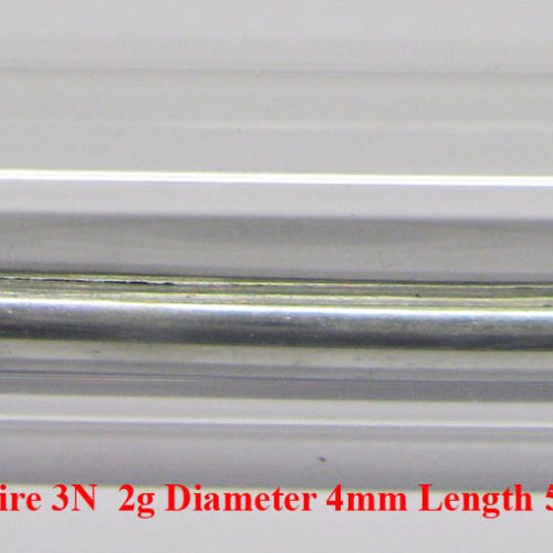 Hliník-Al-Aluminium Wire 3N  2g Diameter 4mm Length 50mm.jpg