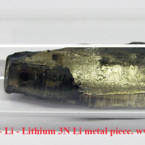 Lithium - Li - Lithium 3N Li metal piece. 2.jpg