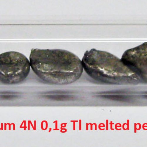 Thallium - Tl – Thallium 4N 0,1g Tl melted pellets..jpg