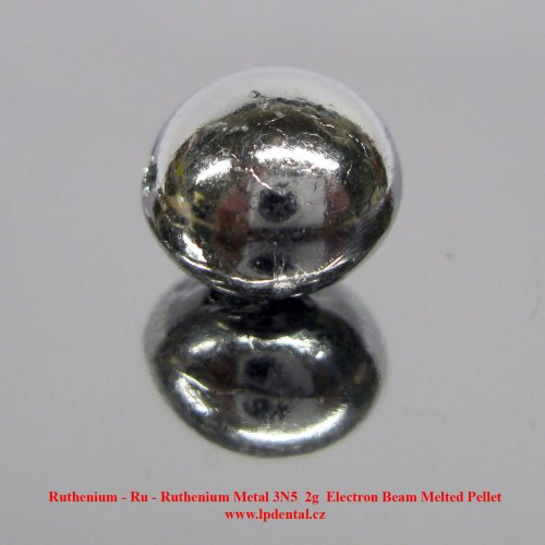 Ruthenium - Ru - Ruthenium Metal 3N5  2g  Electron Beam Melted Pellet.jpg