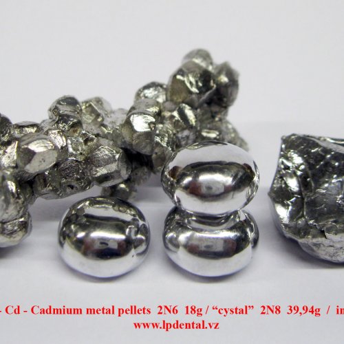 Kadmium - Cd - Cadmium metal pellets-crystal-ingot.jpg