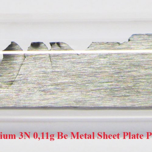 Beryllium - Be - Beryllium 3N 0,11g Be Metal Sheet Plate Piece.jpg