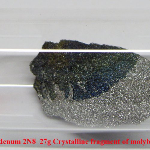 Molybden - Mo - Molybdenum 2N8  27g Crystalline fragment of molybdenum with oxide surface..jpg